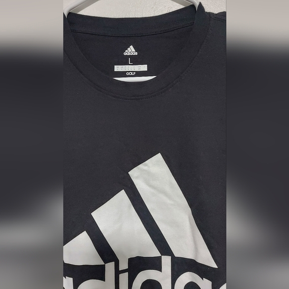 T1-Adidas Men's Black Golf T-Shirt Size Large - Picture 2 of 4